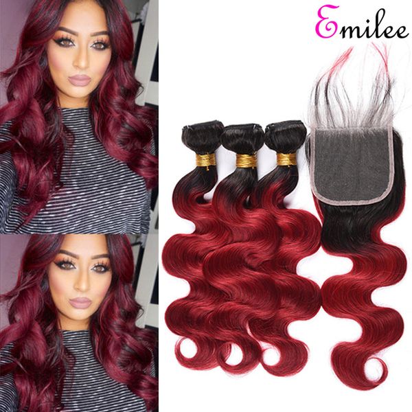 emilee peruvian pre-colored red hair body wave bundles with closure red remy hair weave 1b bug ombre hair weave with closure, Black
emilee peruvian pre-colored red hair body wave bundles with closure red remy hair weave 1b bug ombre hair weave with closure, Black
