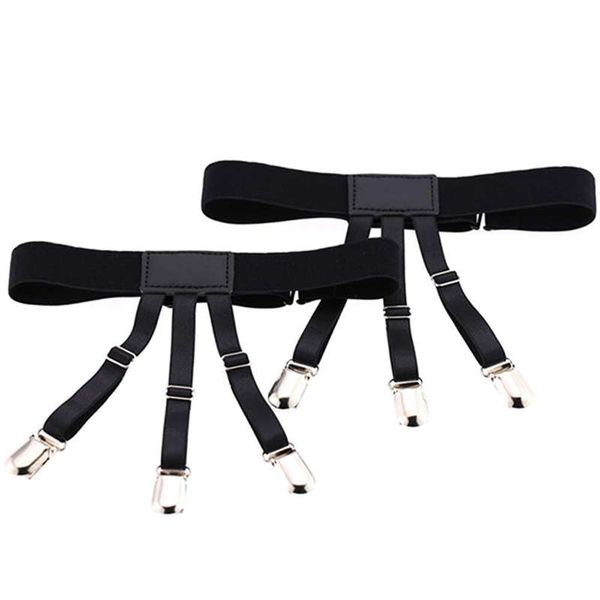 mens shirt stays upgrade adjustable elastic garter shirts holder with non-slip locking clamps, Silver;golden
mens shirt stays upgrade adjustable elastic garter shirts holder with non-slip locking clamps, Silver;golden