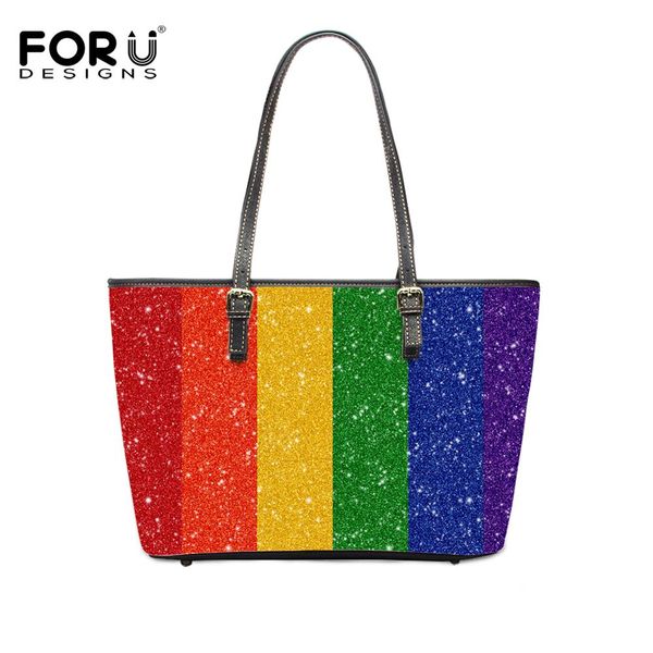 forudesigns luxury women pu leather shoulder bags handbags ladies bags rainbow flag print female handle tote pride bag mujer
forudesigns luxury women pu leather shoulder bags handbags ladies bags rainbow flag print female handle tote pride bag mujer