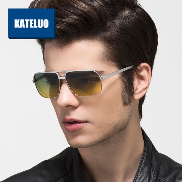kateluo 2020 day night vision goggles anti-glare driver's glasses for men square polarized gradient lens mens sunglasses 8549, White;black
kateluo 2020 day night vision goggles anti-glare driver's glasses for men square polarized gradient lens mens sunglasses 8549, White;black