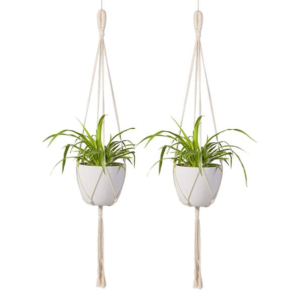 other garden supplies macrame plant hanger 2pcs indoor outdoor wall hanging planter basket - cotton rope modern boho home decor
other garden supplies macrame plant hanger 2pcs indoor outdoor wall hanging planter basket - cotton rope modern boho home decor