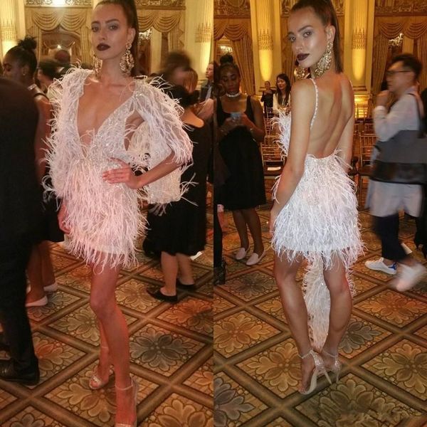 luxury feather 2020 cocktail dresses with wrap deep v neck beading short prom evening gowns yousef aljasmi party occasion dress, Black
luxury feather 2020 cocktail dresses with wrap deep v neck beading short prom evening gowns yousef aljasmi party occasion dress, Black