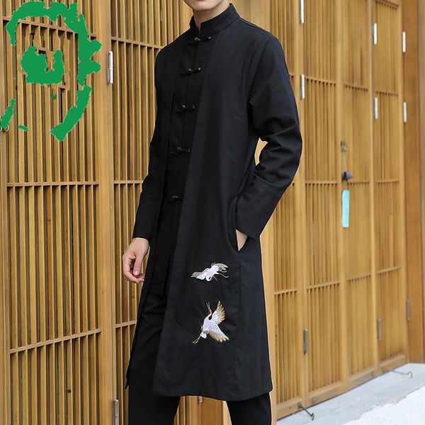 linen men big trench chinese style fat guy plus size men's casual long-sleeve coat x-long turn-down collar, Tan;black
linen men big trench chinese style fat guy plus size men's casual long-sleeve coat x-long turn-down collar, Tan;black