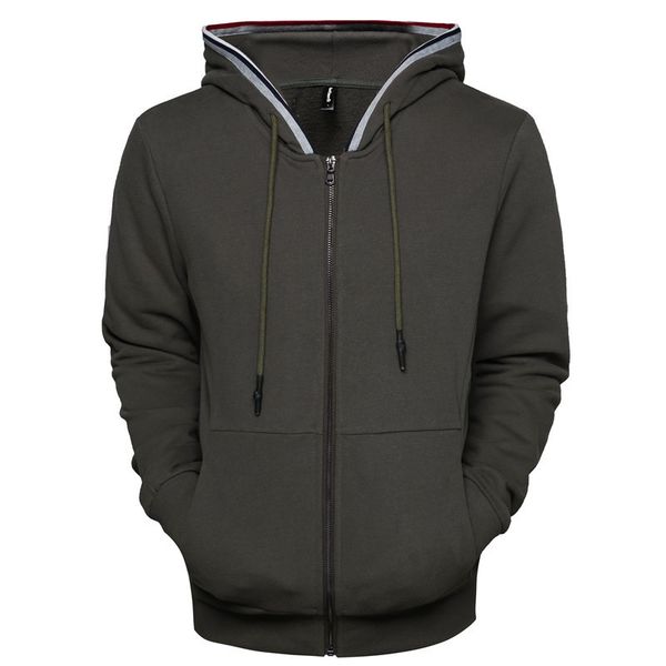 the new cross-border trade exclusively for sports and leisure solid color zipper hooded cardigan sweater hoodie sweater pocket, Black
the new cross-border trade exclusively for sports and leisure solid color zipper hooded cardigan sweater hoodie sweater pocket, Black