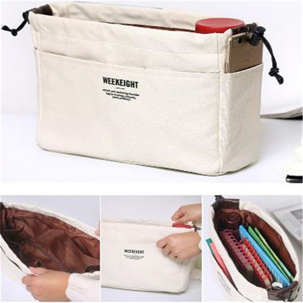 makeup bag organizer canvas bag organizer insert with compartments makeup handbag maquillage femme
makeup bag organizer canvas bag organizer insert with compartments makeup handbag maquillage femme