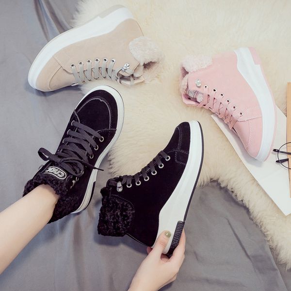 new cotton shoes female gao bang winter plus velvet cotton shoes thick soled warm snow women's boots boots w22-32, Black
new cotton shoes female gao bang winter plus velvet cotton shoes thick soled warm snow women's boots boots w22-32, Black