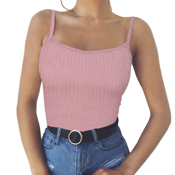 spaghetti straps stretch knit pink fashion women tank vest off shoulder o neck halter blouse beach cami raso mujer, White
spaghetti straps stretch knit pink fashion women tank vest off shoulder o neck halter blouse beach cami raso mujer, White