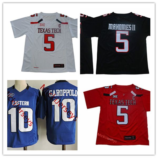 ncaa ttu red raiders #5 patrick mahomes ii texas tech red raiders jersey stitched royal #10 jimmy garoppolo eastern illinois panthers jersey, Black
ncaa ttu red raiders #5 patrick mahomes ii texas tech red raiders jersey stitched royal #10 jimmy garoppolo eastern illinois panthers jersey, Black