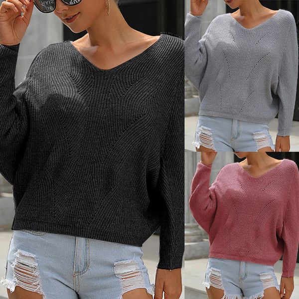 winter warm knitted women casual solid v-neck knitted hollow out long sleeve sweater loose pull femme pullover jumper, White;black
winter warm knitted women casual solid v-neck knitted hollow out long sleeve sweater loose pull femme pullover jumper, White;black