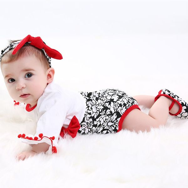 girls baby clothing long-sleeve tassel printed robe sleeves jumpsuit with shoes set, White
girls baby clothing long-sleeve tassel printed robe sleeves jumpsuit with shoes set, White