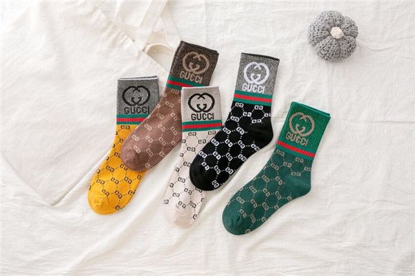 winter new luxurious brands design full g letters gold thread cotton breathable fashion chaussettes ladies women sport socks 5 pairs, Black
winter new luxurious brands design full g letters gold thread cotton breathable fashion chaussettes ladies women sport socks 5 pairs, Black