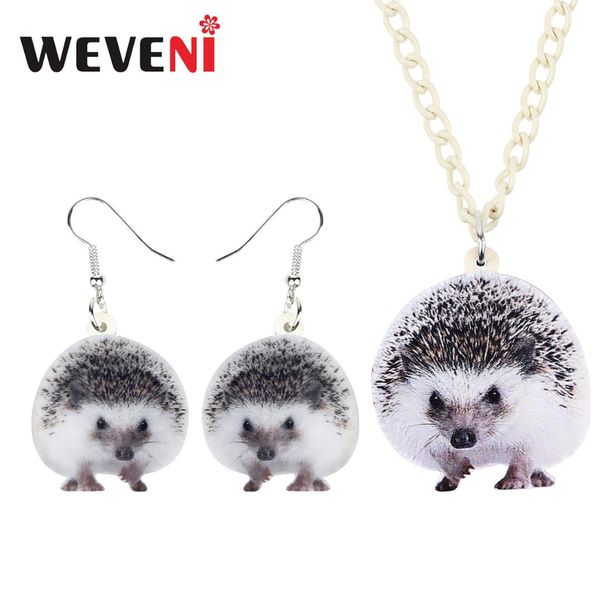 weveni acrylic cartoon hedgehog necklace earrings jewelry sets cute animal for kids girls teens charms party gift decorations, Silver
weveni acrylic cartoon hedgehog necklace earrings jewelry sets cute animal for kids girls teens charms party gift decorations, Silver