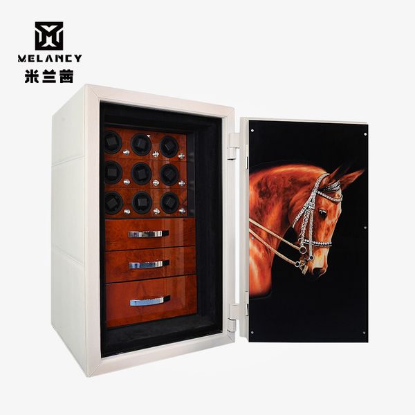 luxury leather unique design holding quantities of watches safety box mabuchi motor automatic watch winder, Black;blue
luxury leather unique design holding quantities of watches safety box mabuchi motor automatic watch winder, Black;blue