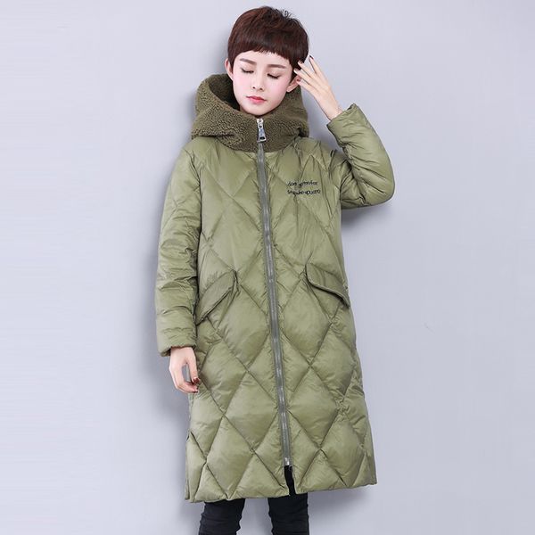 down jacket woman hooded long coat winter coat women lamb fur collar parka down coats thick duck outwears yp2125, Black
down jacket woman hooded long coat winter coat women lamb fur collar parka down coats thick duck outwears yp2125, Black