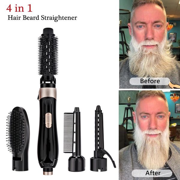 multifunctional beard straightener hair comb brush 4 in 1 quick hair curler quick hair styler styling accessories comb for men
multifunctional beard straightener hair comb brush 4 in 1 quick hair curler quick hair styler styling accessories comb for men