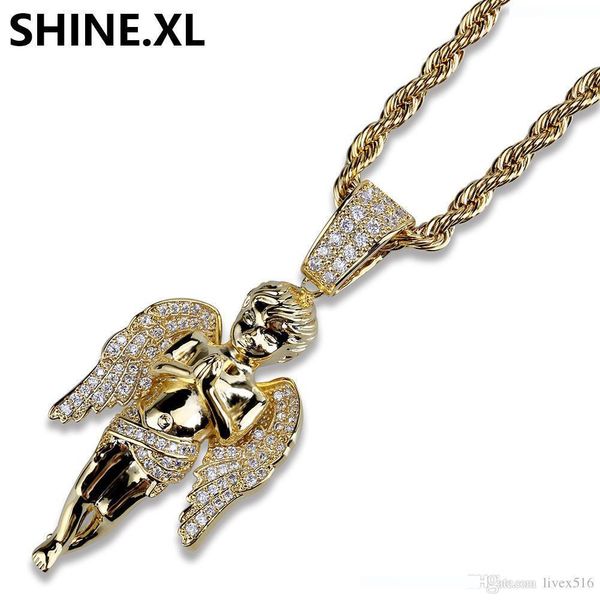 hip hop micro paved zircon angel jesus wing copper two tone iced out full cz pendant necklaces gift, Silver
hip hop micro paved zircon angel jesus wing copper two tone iced out full cz pendant necklaces gift, Silver