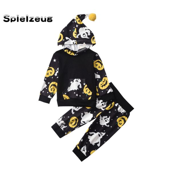 toddler kids baby boys clothes suit long sleeve hooded hallowmas pumpkin ghost sweatshirt pants outfits set roupa infantil#g4, White
toddler kids baby boys clothes suit long sleeve hooded hallowmas pumpkin ghost sweatshirt pants outfits set roupa infantil#g4, White