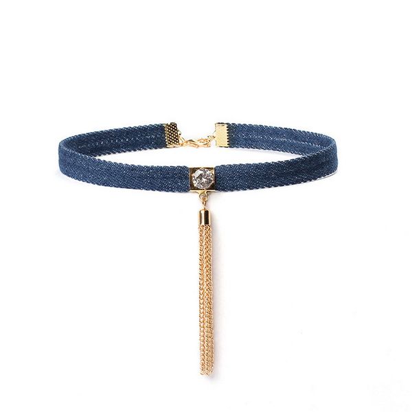 горячие продажи синий денима джинсы choker ожерелье женщины длинные цепи кисточкой ожерелье простой шеи chocker подарка ювелирных изделий бе, Golden;silver
горячие продажи синий денима джинсы choker ожерелье женщины длинные цепи кисточкой ожерелье простой шеи chocker подарка ювелирных изделий бе, Golden;silver