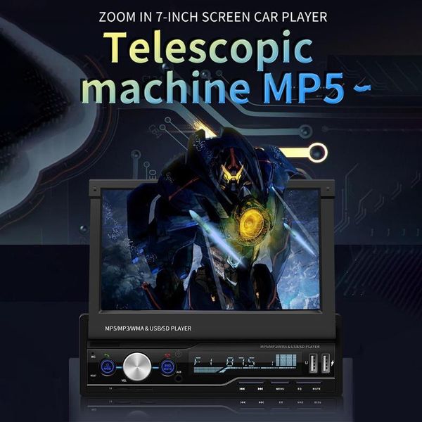 7 inch card insert remote control hd bluetooth car mp4 player aux u disk color display video play foldable screen handsfree
7 inch card insert remote control hd bluetooth car mp4 player aux u disk color display video play foldable screen handsfree
