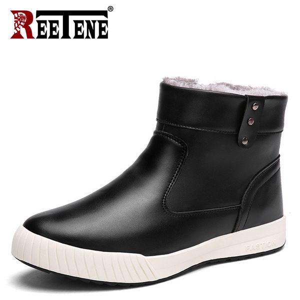 reetene fashion boots men lace up warm fur snow shoes men's genuine leather winter men boots casual winter sneakers shoes, Black
reetene fashion boots men lace up warm fur snow shoes men's genuine leather winter men boots casual winter sneakers shoes, Black
