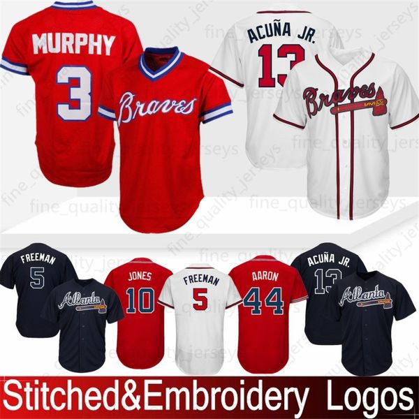 13 Ronald Acuna Jr. Atlanta Jerseys Braves 10 Chipper Jones 44 Hank Aaron 5 Freddie Freeman 3 Dale Murphy Baseball Jersey Top Quality
13 Ronald Acuna Jr. Atlanta Jerseys Braves 10 Chipper Jones 44 Hank Aaron 5 Freddie Freeman 3 Dale Murphy Baseball Jersey Top Quality