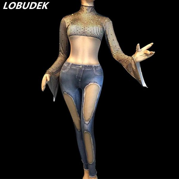 flare рукавом джинсовой печати узкий комбинезон ночной клуб женские кристаллы купальник сценическая одежда сексуальный бар dj певец танцевал, Black
flare рукавом джинсовой печати узкий комбинезон ночной клуб женские кристаллы купальник сценическая одежда сексуальный бар dj певец танцевал, Black