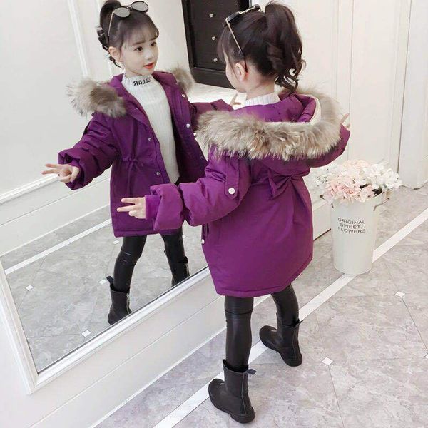 2019 fashion fur hood jackets for girls kids wear parka thick cotton-padded winter jacket for children christma winter coat, Blue;gray
2019 fashion fur hood jackets for girls kids wear parka thick cotton-padded winter jacket for children christma winter coat, Blue;gray