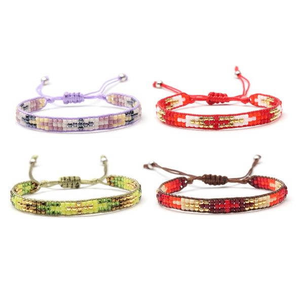 boho japan miyuki glass seed bead cross woven single wrap bracelet women men waxed string slide knot adjustable jewelry present, Golden;silver
boho japan miyuki glass seed bead cross woven single wrap bracelet women men waxed string slide knot adjustable jewelry present, Golden;silver