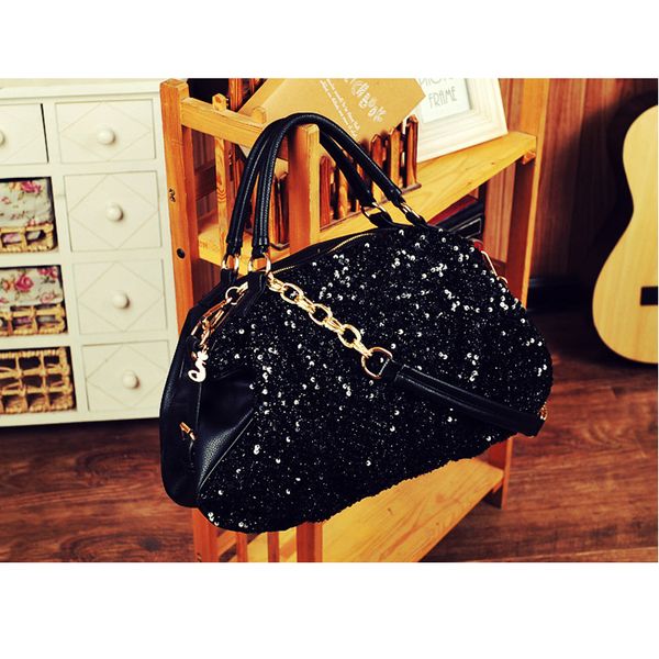 glitter shoulder bag sequins zipper chain large capacity fashion women slant handbag
glitter shoulder bag sequins zipper chain large capacity fashion women slant handbag