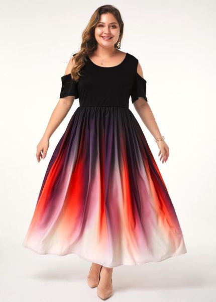 women elegant dress summer boho party off shoulder short sleeve maxi plus sizes dresses gig large ruffles robe femme 2020, Black;gray
women elegant dress summer boho party off shoulder short sleeve maxi plus sizes dresses gig large ruffles robe femme 2020, Black;gray