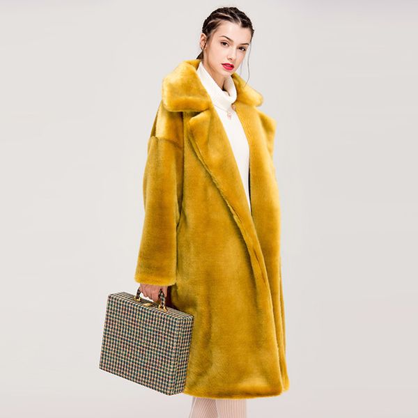 winter women faux rabbit fur coat luxury long fur coat loose lapel overcoat thick warm plus size female plush coats, Black
winter women faux rabbit fur coat luxury long fur coat loose lapel overcoat thick warm plus size female plush coats, Black