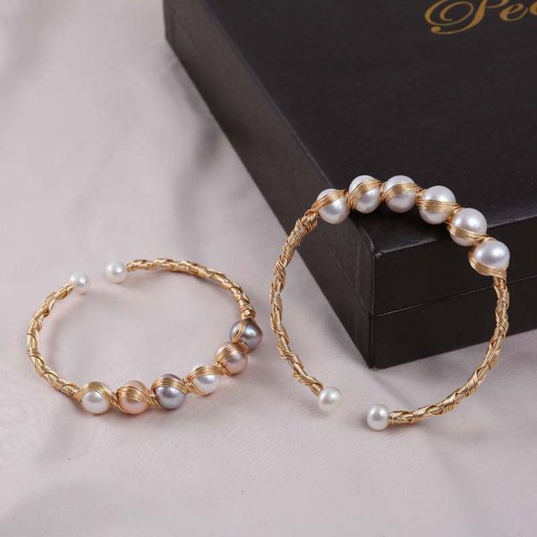 natural ladies freshwater pearl bracelet handmade beautiful pearl opening adjustable bracelet exquisite holiday gift wholesale, Black
natural ladies freshwater pearl bracelet handmade beautiful pearl opening adjustable bracelet exquisite holiday gift wholesale, Black