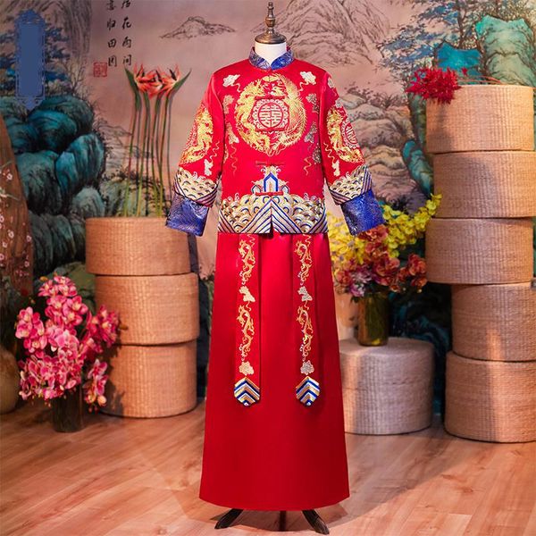 dragon&phoenix suzhou embroidery men costume vintage button cheongsam novelty chinese style luxury fall clothes mandarin collar, Red
dragon&phoenix suzhou embroidery men costume vintage button cheongsam novelty chinese style luxury fall clothes mandarin collar, Red