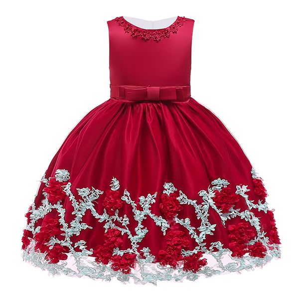 christmas princess dress delicate flowers solid color kids dresses for girls important occasion elegant noble cotton clothes, Red;yellow
christmas princess dress delicate flowers solid color kids dresses for girls important occasion elegant noble cotton clothes, Red;yellow