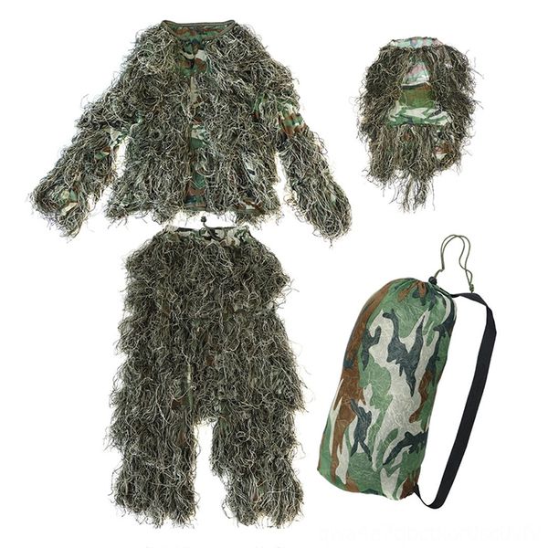 5 pieces new ghillie hunting wear athletic & outdoor apparel suit camo woodland camouflage forest hunting 3d
5 pieces new ghillie hunting wear athletic & outdoor apparel suit camo woodland camouflage forest hunting 3d