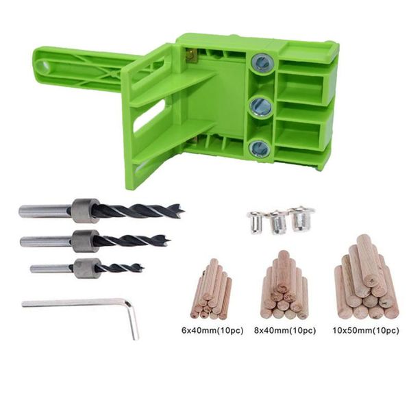 38 pcs handheld woodworking dowel jig guide set for 6/8/10mm drill bits wood straight hole doweling with metal sleeve tns
38 pcs handheld woodworking dowel jig guide set for 6/8/10mm drill bits wood straight hole doweling with metal sleeve tns