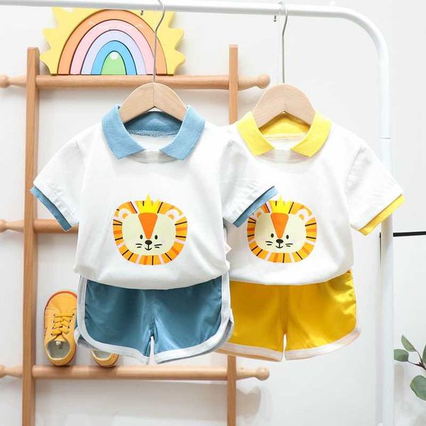 clothes outfits set toddler kids baby boy short sleeve lion pattern shirt +sport pants set vestido menina enfant fille, White
clothes outfits set toddler kids baby boy short sleeve lion pattern shirt +sport pants set vestido menina enfant fille, White