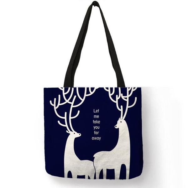 durable linen handbag geometry deer printed handbag bolsa feminina fodable shopping tote bag sac a main beach bags
durable linen handbag geometry deer printed handbag bolsa feminina fodable shopping tote bag sac a main beach bags