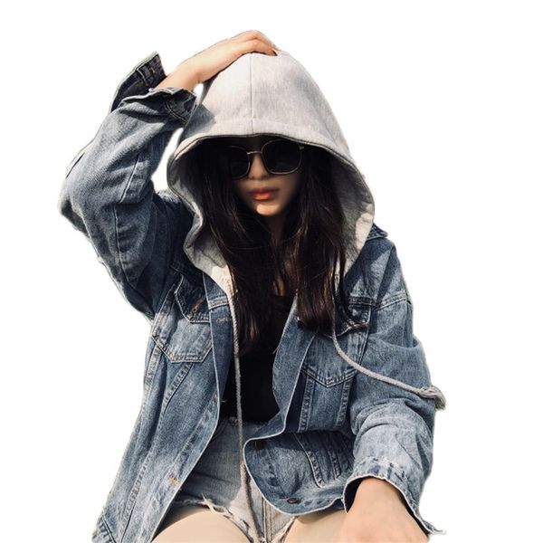 detachable hooded coat women classic denim jacket college casual vintage loose long sleeve outerwear couple jeans jackets f1394, Black;brown
detachable hooded coat women classic denim jacket college casual vintage loose long sleeve outerwear couple jeans jackets f1394, Black;brown