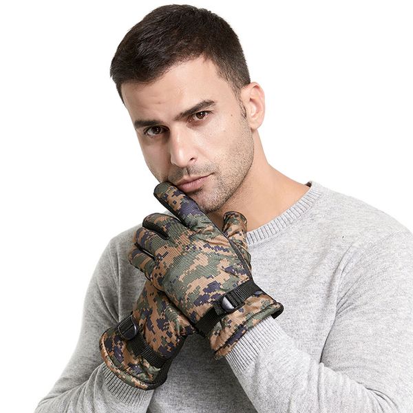 men' camouflage gloves plus velvet thicken warm gloves male winter outdoor riding windproof anti-skid mittens, Blue;gray
men' camouflage gloves plus velvet thicken warm gloves male winter outdoor riding windproof anti-skid mittens, Blue;gray