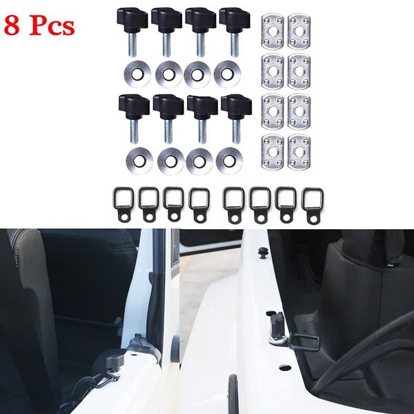 8pcs black hardquick removal fasterner thumb screw + nut +washer + tie-down d-rings for 1995-2017 wrangler jk yj tj jku
8pcs black hardquick removal fasterner thumb screw + nut +washer + tie-down d-rings for 1995-2017 wrangler jk yj tj jku
