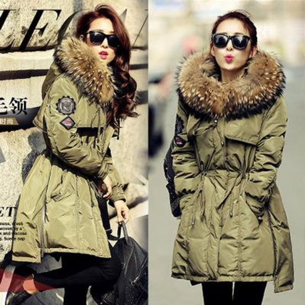 womens down real fur collar winter jackets white duck down parka jackets natural raccoon fur collar female winter coat ing, Black
womens down real fur collar winter jackets white duck down parka jackets natural raccoon fur collar female winter coat ing, Black