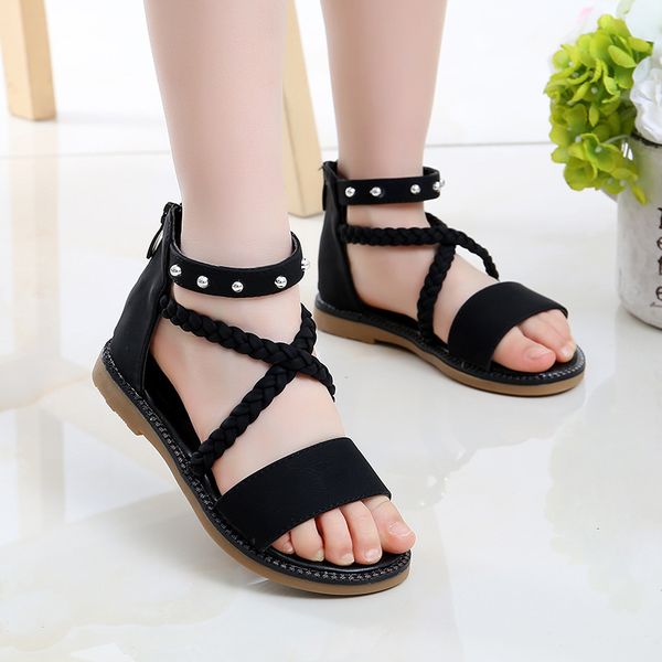 fashion rivets kids girls summer shoes 2020 leather sandals girl beach sandals for child princess rome shoe 5 6 7 8 9 10 11 12 t200604, Black;red
fashion rivets kids girls summer shoes 2020 leather sandals girl beach sandals for child princess rome shoe 5 6 7 8 9 10 11 12 t200604, Black;red