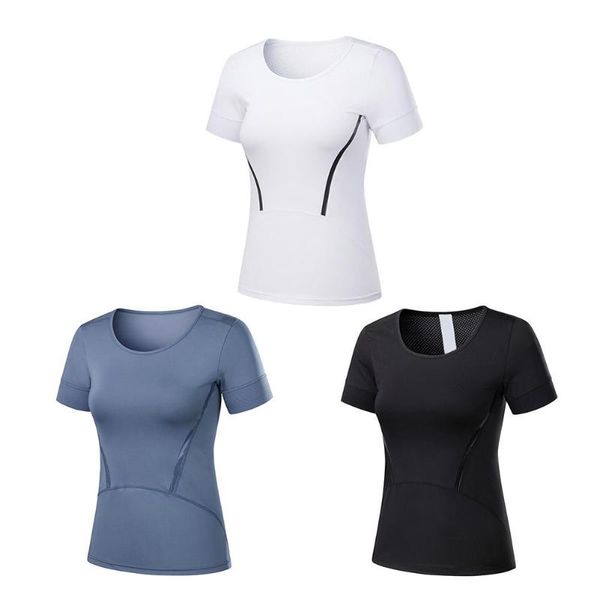 new fitness women seamless sport shirt sports wear for women gym running short sleeve yoga workout training sports, White;red
new fitness women seamless sport shirt sports wear for women gym running short sleeve yoga workout training sports, White;red