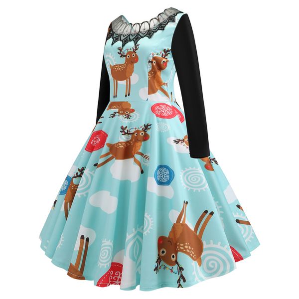 2018 fashion women merry christmas vintage print lace evening party swing flare dress new year costume show costumes 30#, Black;gray
2018 fashion women merry christmas vintage print lace evening party swing flare dress new year costume show costumes 30#, Black;gray