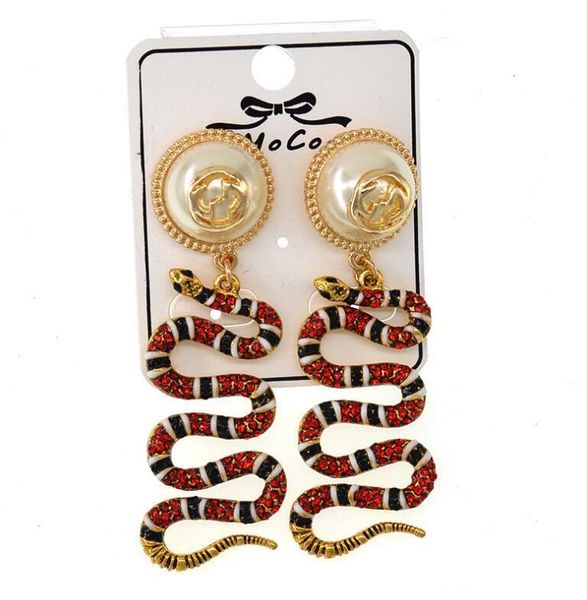 2018new arrive snake shape earrings crystal enamel drop dangle eardrop pealr ear studs for women girl party jewelry accessoriesa6956
2018new arrive snake shape earrings crystal enamel drop dangle eardrop pealr ear studs for women girl party jewelry accessoriesa6956