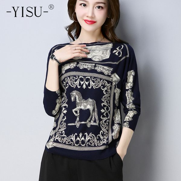 yisu 2019 womens printed sweater spring loose pullover pull femme oblique collar knitted sweater women elastic jumper, White;black
yisu 2019 womens printed sweater spring loose pullover pull femme oblique collar knitted sweater women elastic jumper, White;black
