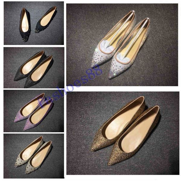 brand glitter red bottom spiked flat shoes women luxury red sole shoes sequins heels party wedding shoes pointed toe pumps, Black
brand glitter red bottom spiked flat shoes women luxury red sole shoes sequins heels party wedding shoes pointed toe pumps, Black