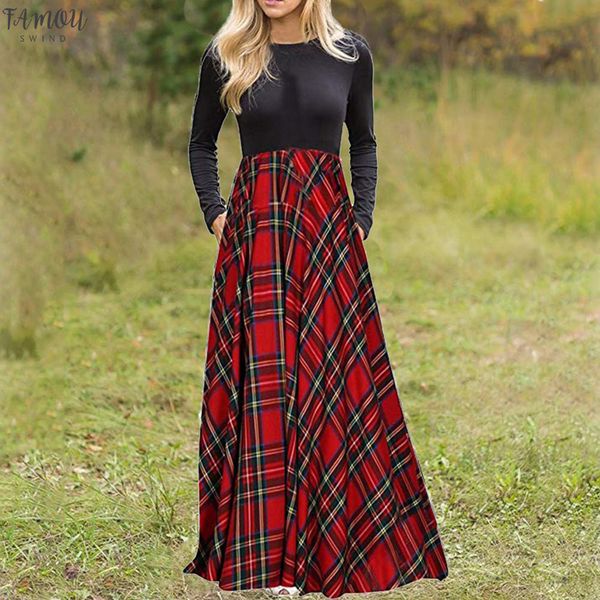 women's plaid with pockets long sleeve empire waist full length o-neck maxi dress with pockets fit and flare plaid, Black;gray
women's plaid with pockets long sleeve empire waist full length o-neck maxi dress with pockets fit and flare plaid, Black;gray