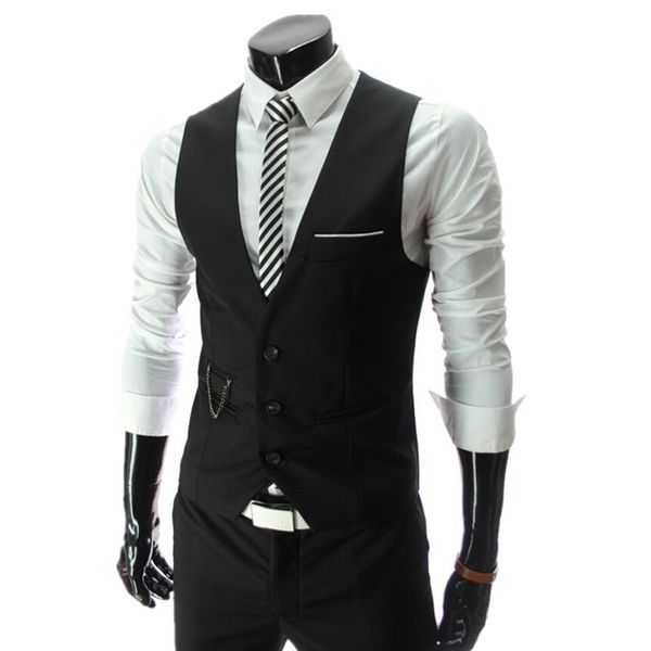 2018 men vests suit men's clothing autumn male casual slim v-neck men vest suit big size m~4xl, Black;white
2018 men vests suit men's clothing autumn male casual slim v-neck men vest suit big size m~4xl, Black;white